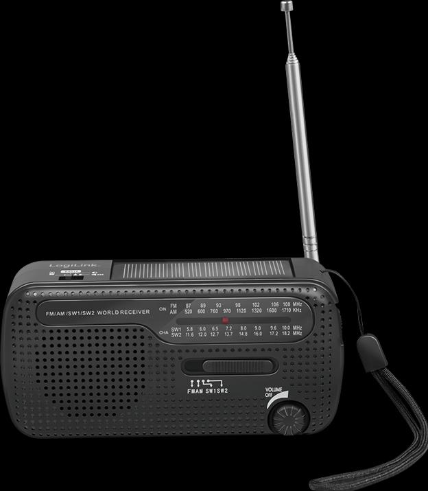 Produktbild LogiLink Dynamo-Handkurbel-Radio (MW, UKW, KW)