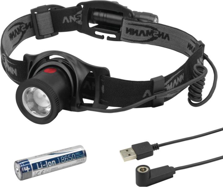Image du produit Ansmann Lampe frontale à LED HD500R (550 lm)