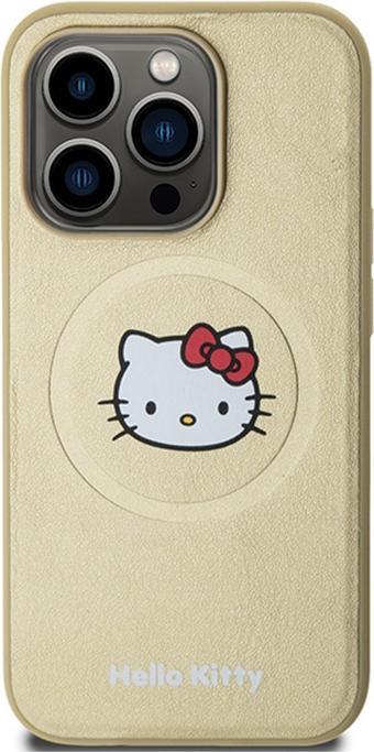 Immagine prodotto Hello Kitty HKHMP13XPGHCKD iPhone 13 Pro Max 6,7" złoty/oro custodia rigida in pelle Kitty Head MagSafe (Apple iPhone 13 Pro Max)