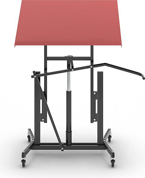 Produktbild Global Stole Materialständer XL, fahrbar, H-verstellb. 730 - 980 mm, 4 Ausleger mit LR