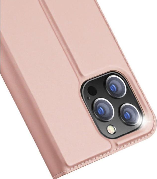 Actual product image Dux Ducis Skin Pro Wallet Case for iPhone 15 Pro Max - Pink (Apple iPhone 15 Pro Max)