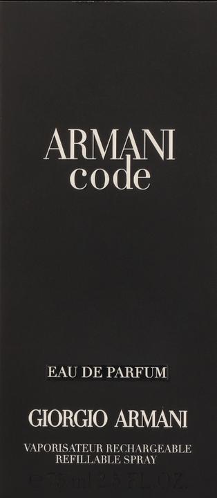 Produktbild Giorgio Armani Code Nachfüllbar (Eau de Parfum, 75 ml)