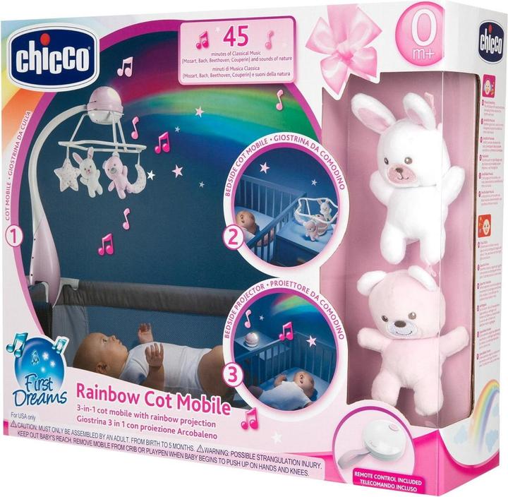 Produktbild Chicco Regenbogen Mobile 3-in-1 Pink