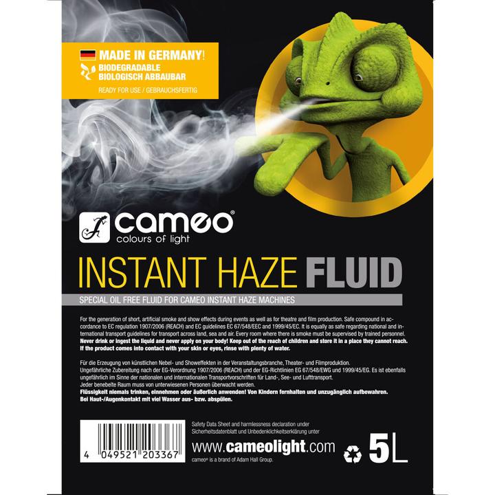 Produktbild INSTANT HAZE FLUID 5 L Spezielles ölfreies (Nebelfluid)