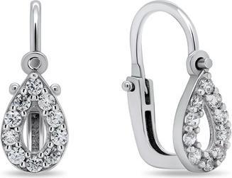 Brilio Silver - Sparkling silver earrings Drops EA184W