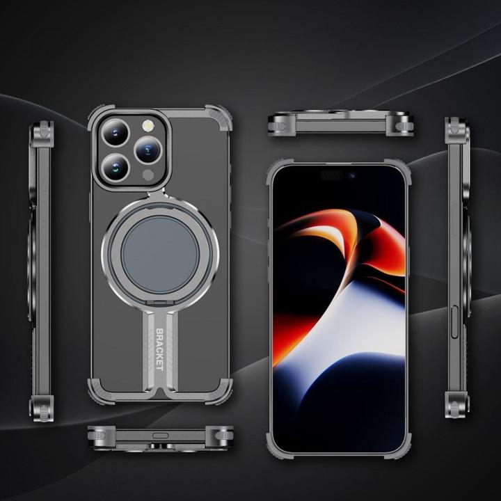 Produktbild OEM Back panel cover Case TITANIUM Bracket for IPHONE 15 PRO MAX black (Apple iPhone 15 Pro Max)