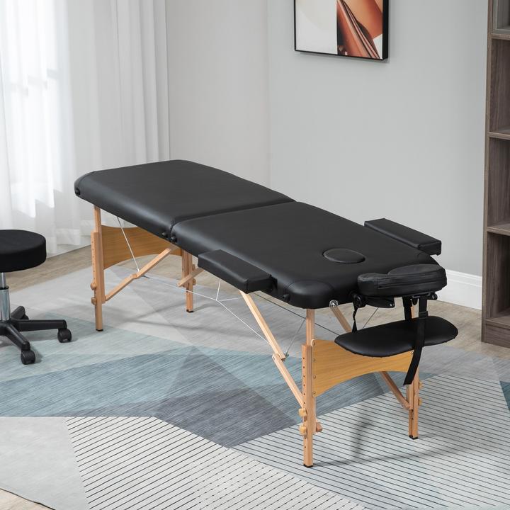 Produktbild Homcom Massagetisch mit Kopfstütze und Tragegriffen
