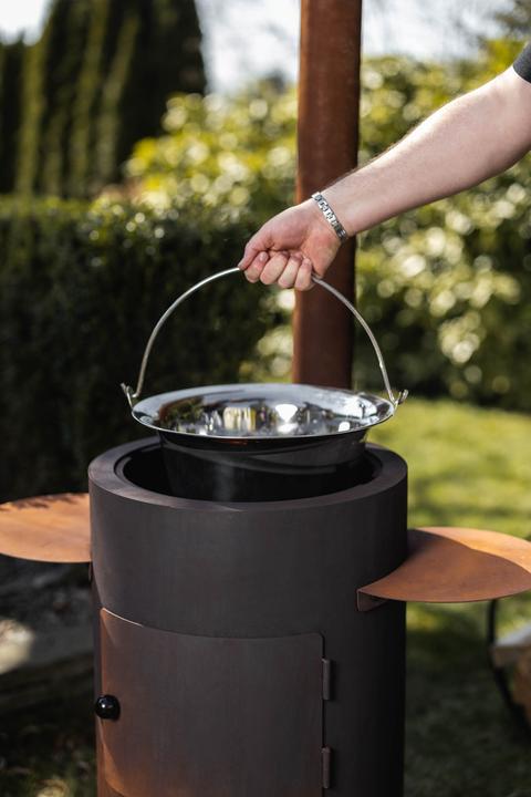 Image du produit Feu du Jardin Poêle à fondue et d'extérieur Deluxe rouille