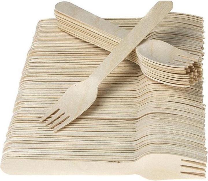 Actual product image Ruhhy Wooden forks - 100 pcs ruhy 20697 (100 x)