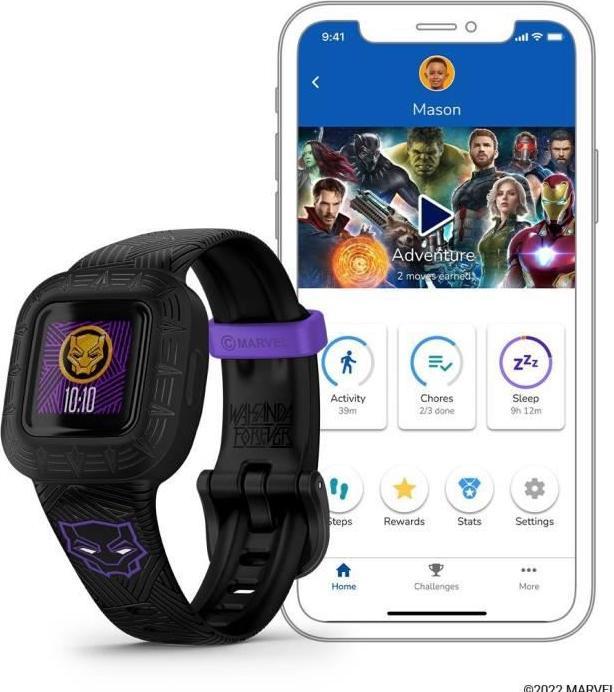 Image du produit Garmin vivofit jr. 3 Black Panther Special Edition (14.11 mm)