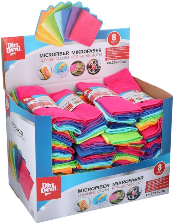 Dirt Devil Cloth MF 8pcs 30x30 8clr (8 Stk.)