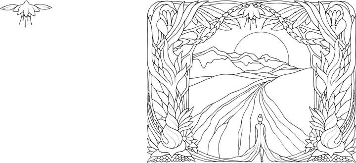 Actual product image Colouring book: Kaleidoscope of the imagination