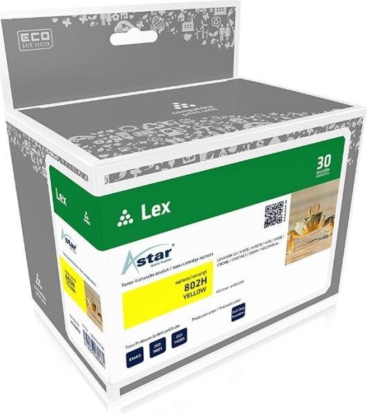 Actual product image Astar Yellow - compatible - toner cartridge - for Lexmark CX410de (Y)