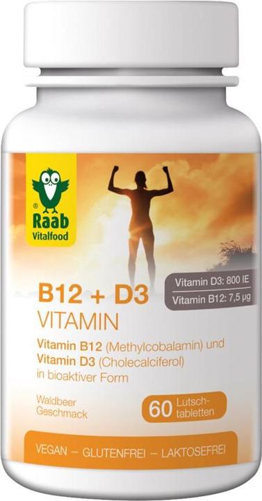 Produktbild Raab Vitamin B12 & D3 (60 Stück, Tabletten, 90 g)