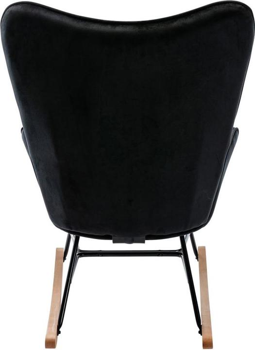 Actual product image CLP Sanka Velvet Rocking Chair, black