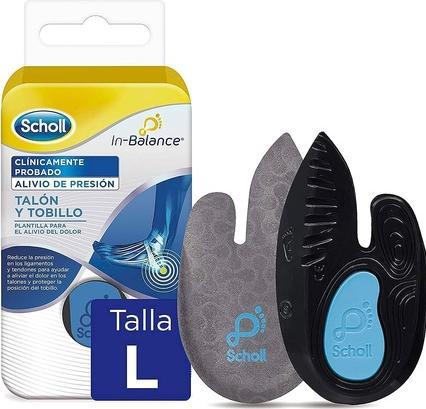 Scholl in-Balance Biomechanical Insoles for Heel and Ankle Pain Relief Size L Blue - Pack of 2