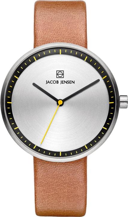 Jacob Jensen 281 horloge dames - bruin - edelstaal (36 mm)