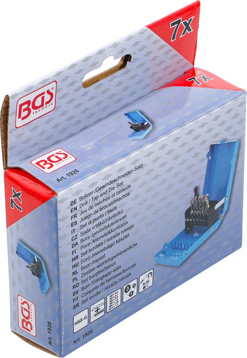 Actual product image BGS HSS-G Drill / Tap and Die Set | 7 pcs