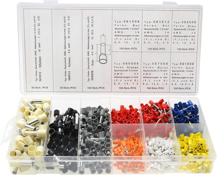 Image du produit Alkan 800 x Assortiment d'embouts de câble