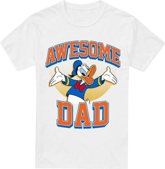 Actual product image Disney Mens Awesome Dad Donald Duck T-Shirt (S)