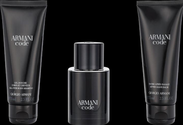 Immagine prodotto Giorgio Armani Code Homme Set Eau de Toilette 50ml + Gel doccia 50ml + Balsamo dopobarba 75ml (Set profumo)