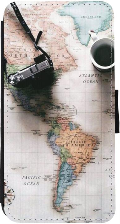 Actual product image PhoneLook Coque Wallet noir Travel 01 (Apple iPhone 13)