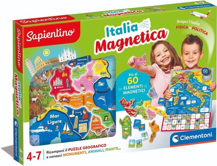 Actual product image Clementoni Magnetic Geo Puzzle Italy