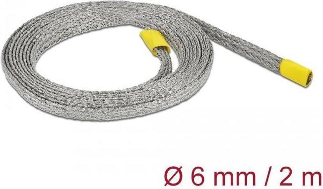 Actual product image Delock Cable conduit for EMC shielding 2 m x 6 mm Grey (Cable conduit, 200 cm)
