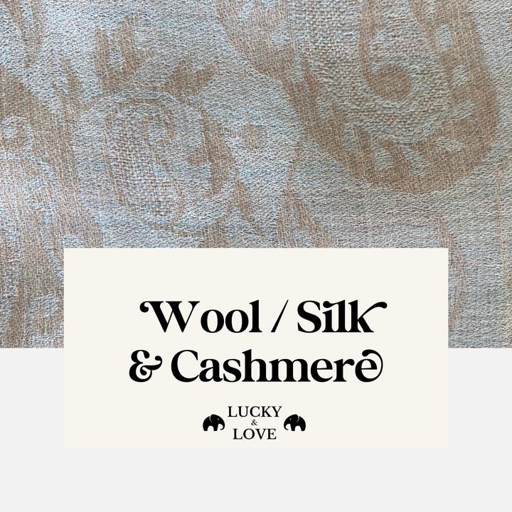 Actual product image Lucky & Love cashmere silk wool scarf "Safiya"