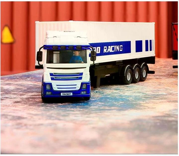 Produktbild Turbo Racing Lastwagen C50 mit Anhänger Weiss, 1:76, RTR (RTR Ready-to-Run)