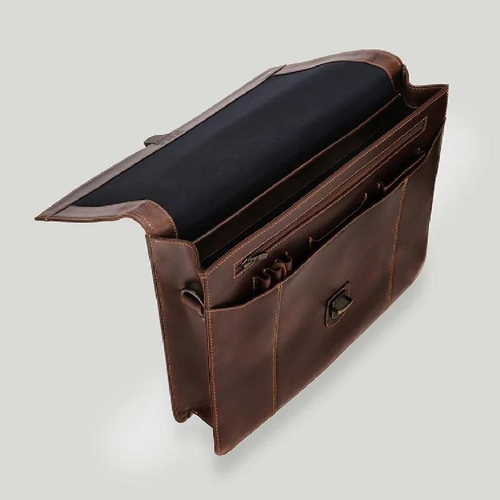 Actual product image Buckle & Seam Sierra briefcase brown/blue