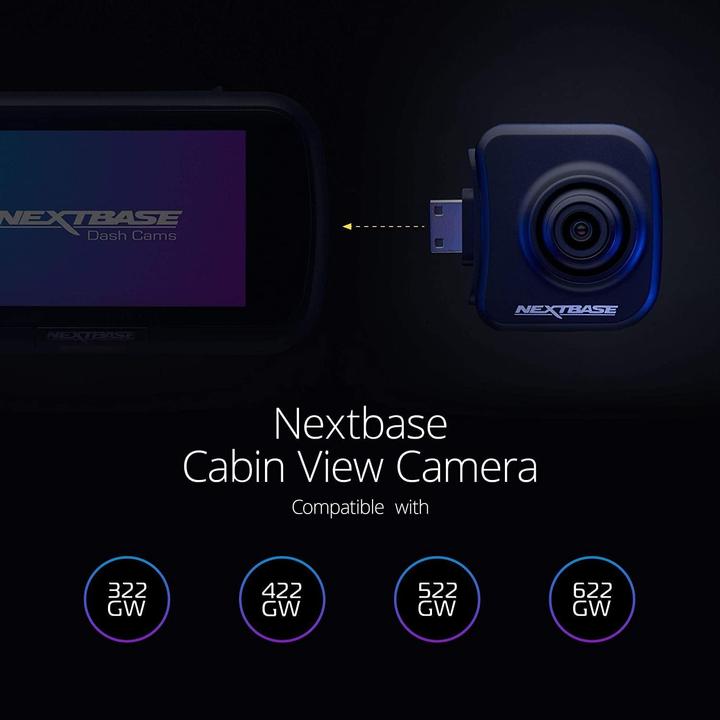 Produktbild Nextbase Cabin View Camera (Eingebautes Display, Eingebaute Anzeige, Beschleunigungssensor, WLAN, GPS-Empfänger, Eingebautes Mikrofon, Bluetooth, HD)