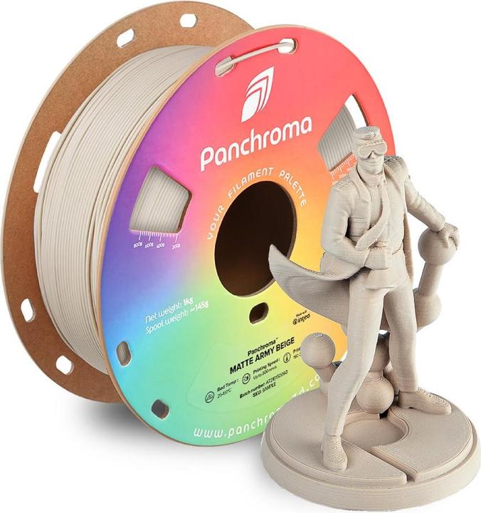 Immagine prodotto Polymaker Panchroma™ PLA Matte Army (PLA, 1.75 mm, 1000 g, Beige)