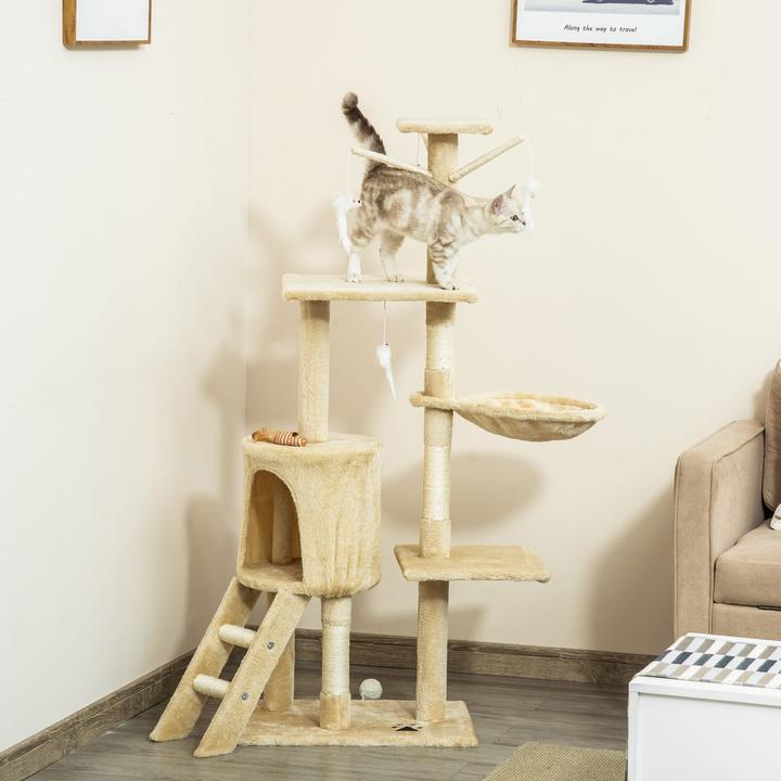 Immagine prodotto Jamb Albero per gatti (134.20 cm, Beige e bianco)