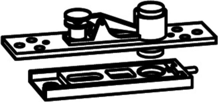 Image du produit Dormakaba Paumelles à tenon pour portes battantes (Porte de chambre, Porte d'entrée, Porte en bois, Porte-fenêtre, Intérieur)