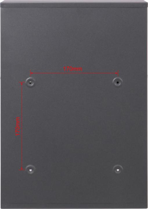 Immagine prodotto Wiltec 2x2 Boite aux lettres V52 Antracite con piedino di supporto con placca porta-nom Boite