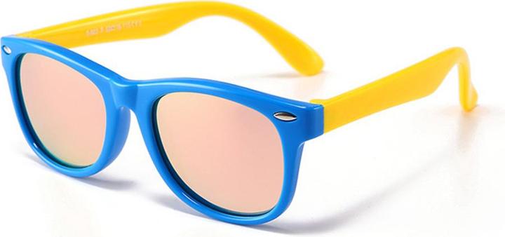 Actual product image Techsuit - Sunglasses Polarised (D802) - for Kids Between 3-6 Years, UV Protection - Blue / Pink