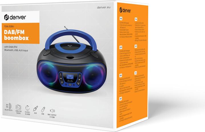 Produktbild Denver TDB-212BU (FM, DAB+, Bluetooth)
