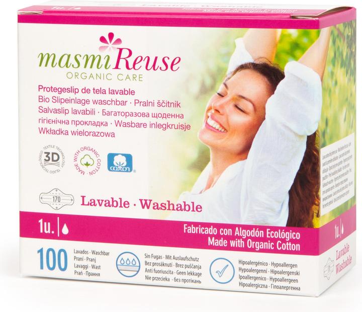 Produktbild Masmi Bio Slipeinlagen Waschbar - Reuse (Damenbinden)