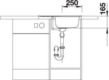 Actual product image Blanco Tipo 45 S Mini (Top-mounted sink, 50 cm, 60.50 cm)