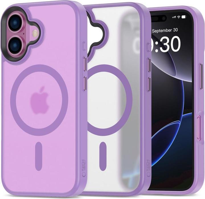 Immagine prodotto Tech-Protect MagMat MagSafe iPhone 16 Case - Purple (Apple iPhone 16)