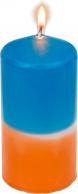 Actual product image Ootb Gradient pillar candle, orange/blue (1 pcs.)