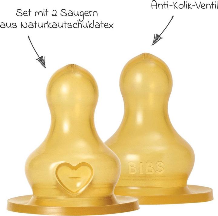 Immagine prodotto Bibs Flaschensauger Latex Slow Flow 2 Stück
