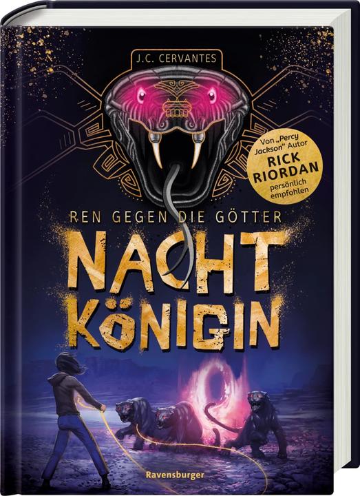 Actual product image Ravensburger Ren gegen die Götter, Band 1: Nachtkönigin (German, J. C. Cervantes, Catherine Orgass, Rick Riordan., Miriam Wasmus, Jann Kerntke, 2023)
