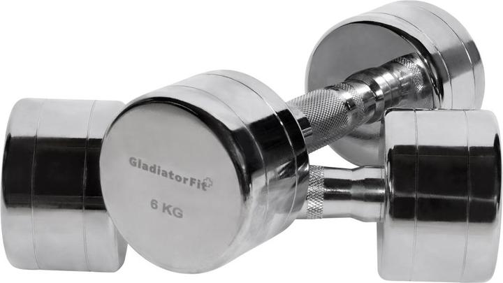 Produktbild Gladiatorfit Chromhantel (2 x 6 kg)