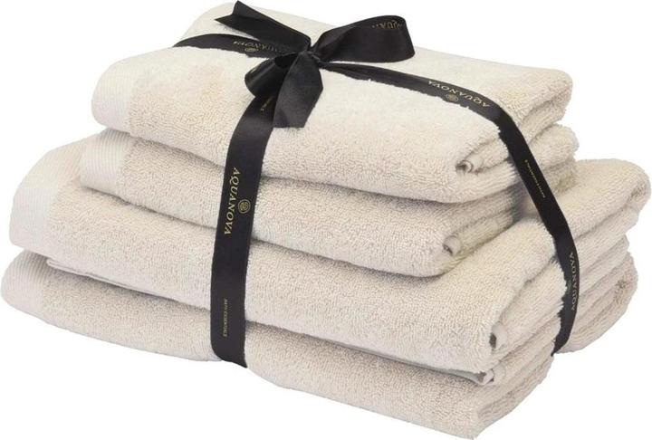 Aquanova Handtuch Rio 4 Stück Birch (50 x 100 cm, 67 x 130 cm)