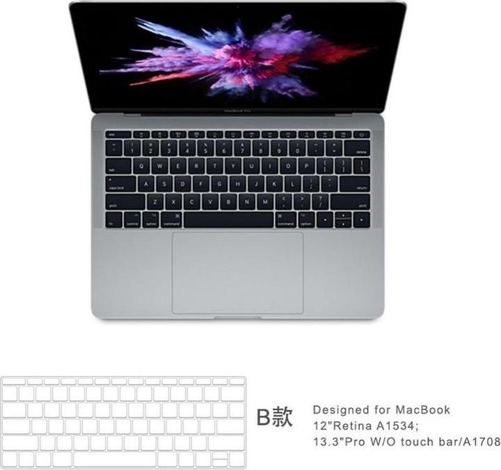 Actual product image Wiwu MacBook Pro 13 inch/16 inch Touch Keyboard Protector TPU Transparent