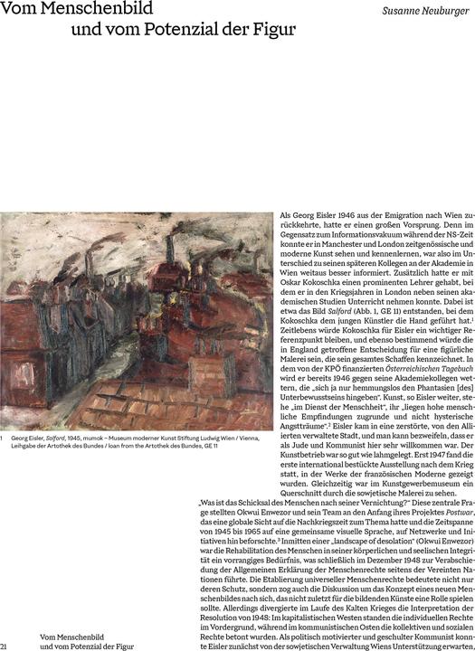 Produktbild Georg Eisler. Werkverzeichnis der Gemälde (Englisch, Ana Petrovic, Luisa Ziaja, Christian Huemer, Stella Rollig, Marjana Uhde, 2024)