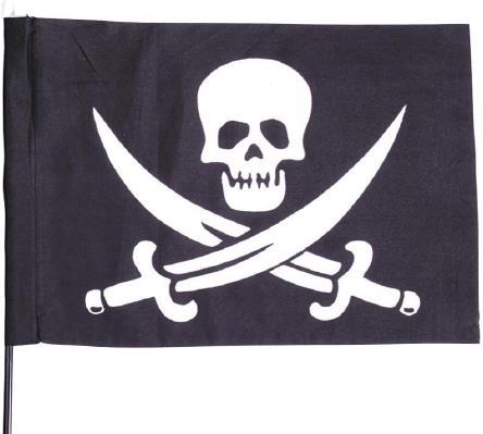 Widmann Piratenflagge Stab