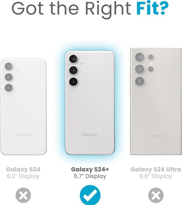 Actual product image speck Presidio2 Grip - Samsung Galaxy S24+ Hülle (Küstenblau / Staubgrau) (Samsung Galaxy S24+)